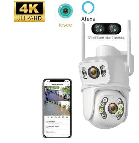 6MP Dual Lens PTZ WiFi Camera With AI Tracking Security