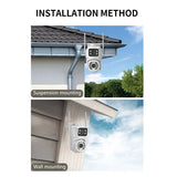 4MP Outdoor IP66 Dual Lens WiFi PTZ Camera With Smart Motion Detection - stepyours.com