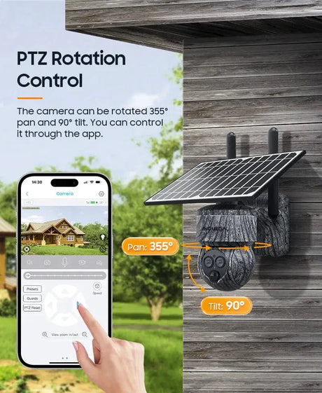 INQMEGA 8MP 4G SIM Card WiFi Solar Camera Outdoor Security