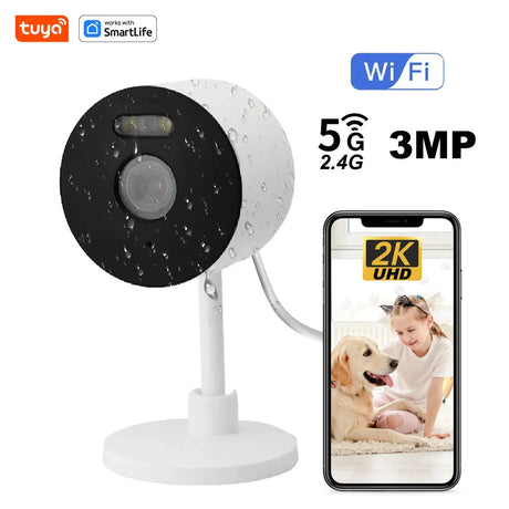 3MP HD Tuya Smart Indoor Outdoor Security Camera With Color Night Vision - stepyours.com