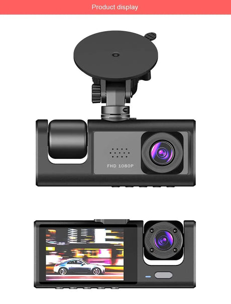 1080P Car Dash Cam 2 To 3 Camera Front And Rear Video Recorder Night Vision - stepyours.com
