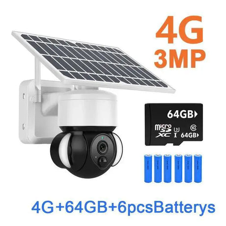 Solar Powered Outdoor Wireless Security Camera Weatherproof