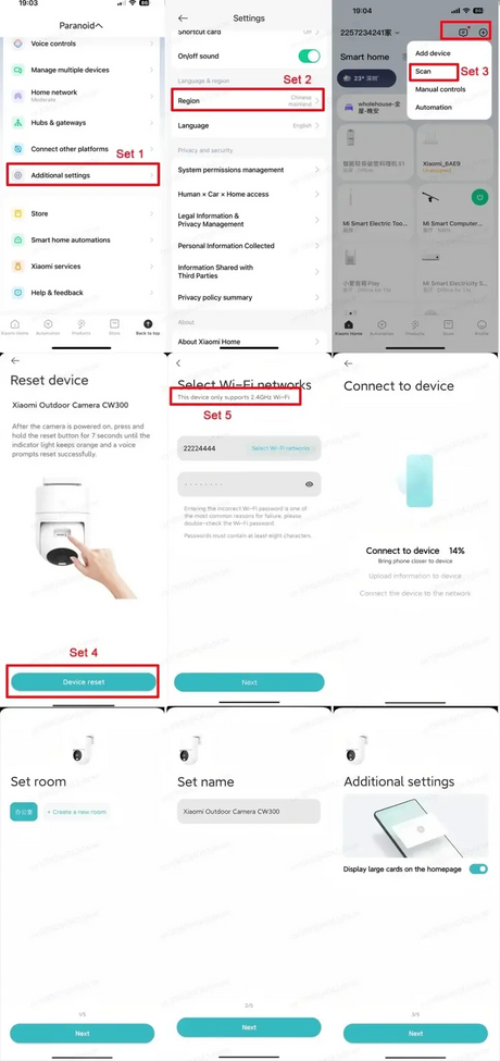 Xiaomi Home Security PTZ 2K Camera Color Night Vision AI Detection Hooks - stepyours.com