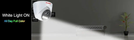 Keview 4K 8MP PoE IP Camera - AI Color Night Vision Indoor Dome Surveillance - stepyours.com