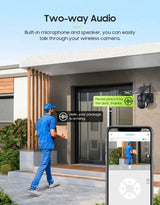 SHIWOJIA Mini Solar Camera 4G Wifi PTZ 3MP 4X Zoom - ESCAPION