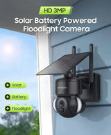 SHIWOJIA Mini Solar Camera 4G Wifi PTZ 3MP 4X Zoom - ESCAPION