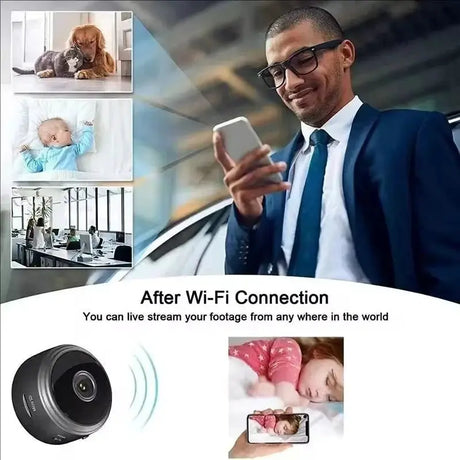 A9 WiFi Mini Camera - 720P HD Security Monitoring And Night Vision - stepyours.com