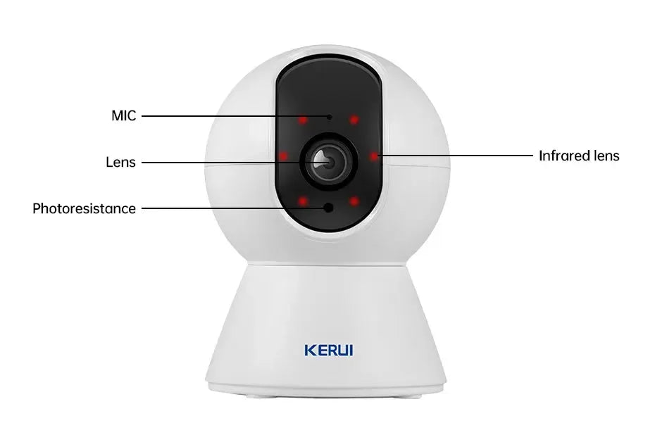 Kerui 5MP Tuya Smart Mini WiFi IP Camera Indoor Security - ESCAPION