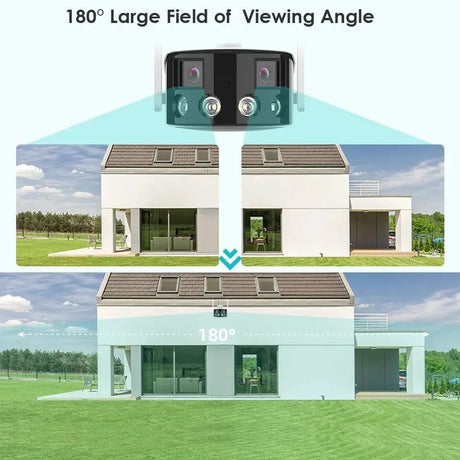 Besder 8MP 4K Dual Lens WiFi IP Camera AI Human Detection Outdoor Security - stepyours.com