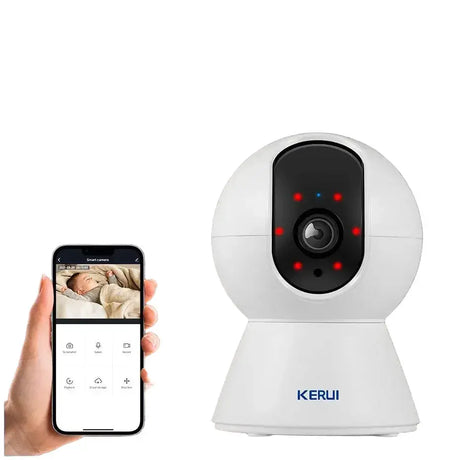 KERUI K259 5MP WiFi Indoor IP Camera With Tuya Smart App AI Tracking - stepyours.com