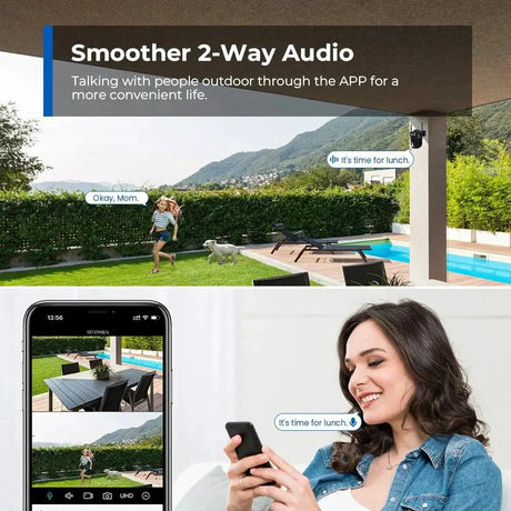 Outdoor WiFi PTZ Camera 8x Optical Zoom Three Lens Dual Screen CCTV IP - stepyours.com