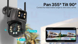 4K 8MP HD WiFi PTZ Camera Outdoor Dual Lens AI Tracking - ESCAPION