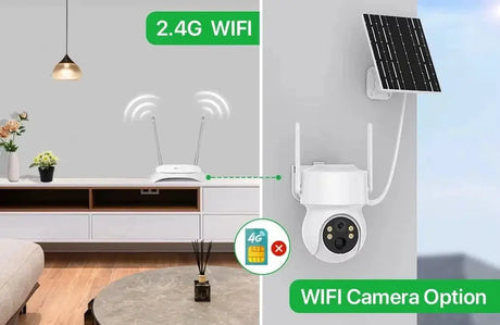 WiFi PTZ Solar Outdoor Camera 3MP 355 Pan 90 Tilt With iCsee App - stepyours.com