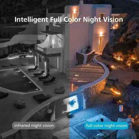 8MP 4K PTZ Camera AI Auto Tracking Color Night Vision Outdoor WiFi IP Cam - stepyours.com