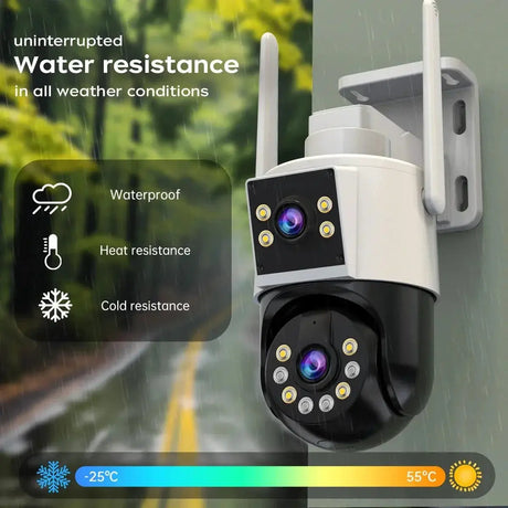 Smart PTZ WiFi Security Camera With AI Tracking Outdoor