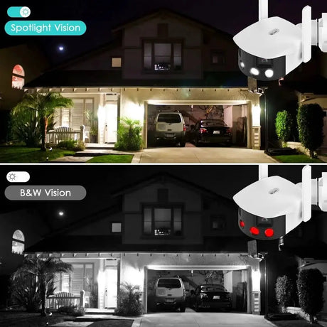 Besder 8MP 4K Dual Lens WiFi IP Camera AI Human Detection Outdoor Security - stepyours.com