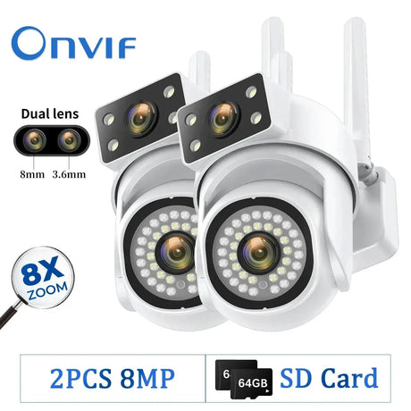 8MP Outdoor WiFi Camera With AI Smart Tracking System