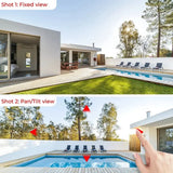 8MP 4K Solar WiFi Outdoor Camera Built In Battery Dual Lens 2K Surveillance - stepyours.com