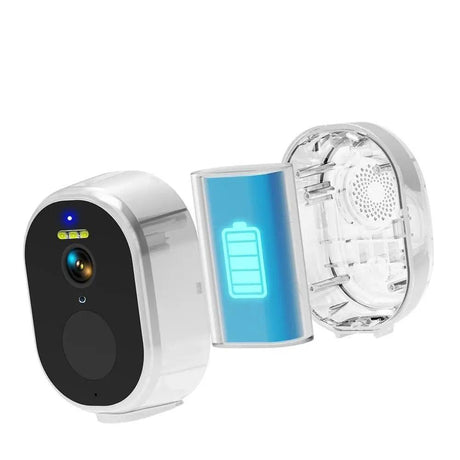 Never Miss A Moment Solar Powered 4MP Battery Spotlight Camera 2K Outdoor Tuya - stepyours.com
