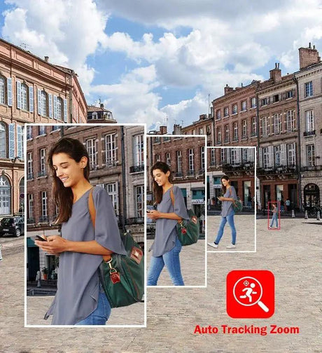 ASECAM 12MP 6K WiFi Outdoor Camera - AI Tracking, 8X Zoom, Dual Screen - stepyours.com
