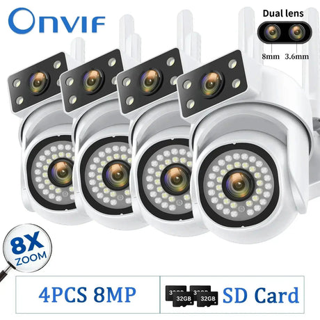 8MP Outdoor WiFi Camera With AI Smart Tracking System