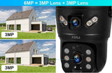 KERUI Outdoor Waterproof Solar Camera 6MP Dual Lens With 4G SIM And WiFi - stepyours.com