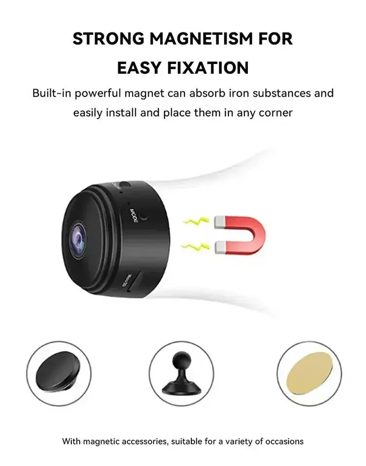 A9 Mini Camera - WiFi Wireless Security For Remote Home Monitoring Hooks - stepyours.com