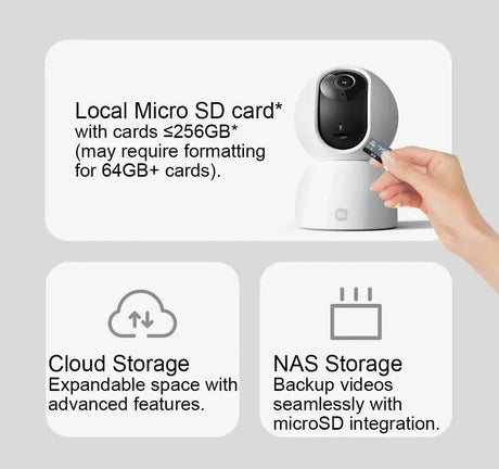 Xiaomi Home Security PTZ 2K Camera Color Night Vision AI Detection Hooks - stepyours.com