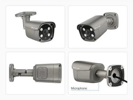 Techage AI PoE 4K Outdoor Security Camera With Two Way Audio For NVR - stepyours.com