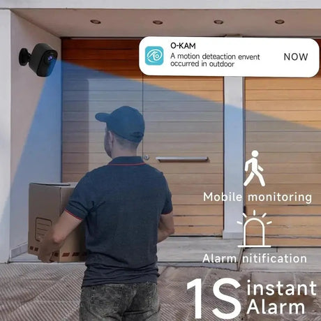 HEIYOUCAM WiFi Outdoor Security Camera 2K Battery AI Color Night Vision Hooks - stepyours.com