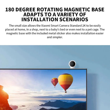 Xiaomi Smart IP Camera Standard Edition 2K HD Infrared Night Vision AI Alarm - stepyours.com