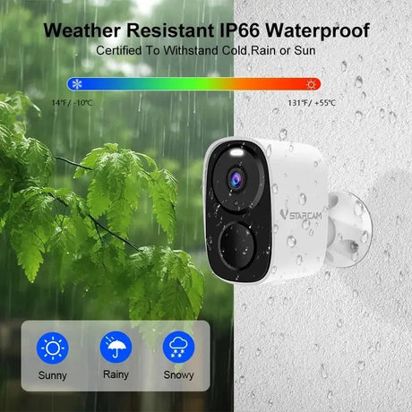 Vstarcam CB54 TZ 2K Solar Wireless Battery Security Camera With PIR Motion Alarm - stepyours.com