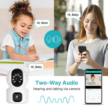 2K 4MP WiFi PTZ Security Camera With AI Tracking Features