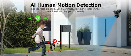 10K 20MP Outdoor WiFi Security Camera 360 Degree PTZ With 4 Lenses And 16X Zoom - stepyours.com