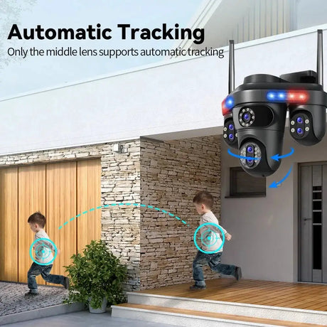 Difang 5MP WiFi IP Camera Outdoor PTZ 10x Zoom Auto Tracking CCTV - stepyours.com