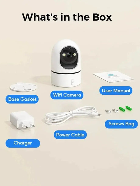 PEGATAH 5MP One - Touch Call Indoor Baby Monitor WiFi Color Night Vision - stepyours.com