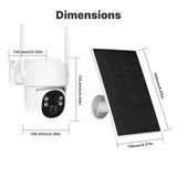 MOES Tuya 4G WiFi 4MP Solar Outdoor Security Camera With Full Color Night Vision - stepyours.com