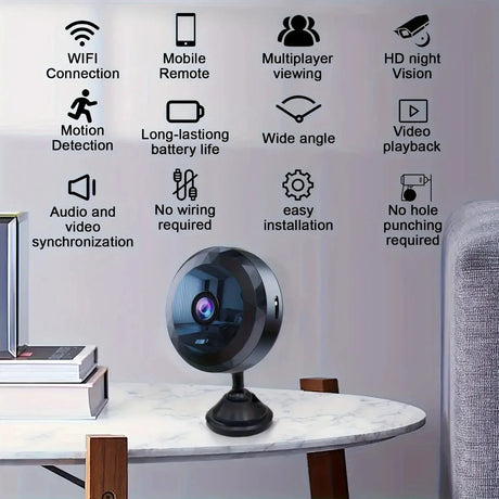 Mini WiFi Camera 1080P HD Wireless Security Camera Security Protection Voice Video Surveillance Night Version Camcorder 2025 New by stepyours.com