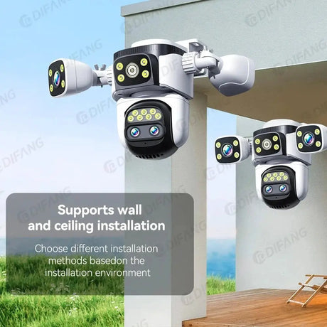 Smart Outdoor WiFi 6 Camera 20MP 10x Optical Zoom PTZ Auto Tracking Waterproof - stepyours.com