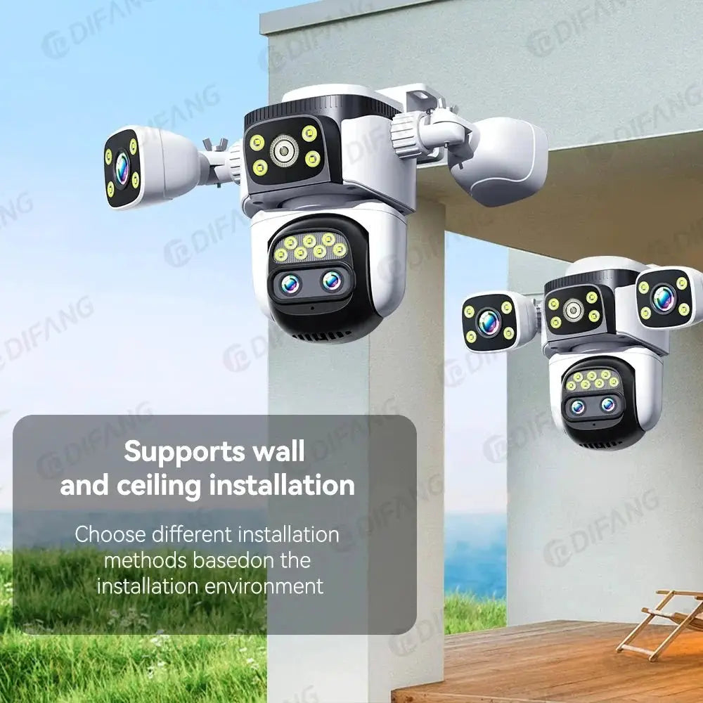 DIFANG 20MP Outdoor Security Camera With 10x Zoom And Auto Tracking - stepyours.com