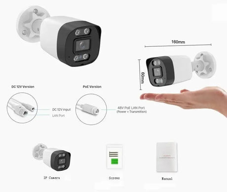 XM 5MP AI IP Camera PoE CCTV Outdoor Security Waterproof NVR System Xmeyepro - stepyours.com