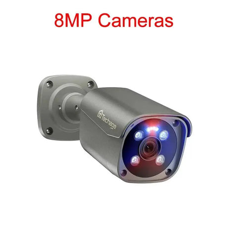 Techage AI PoE 4K Outdoor Security Camera With Two Way Audio For NVR - stepyours.com
