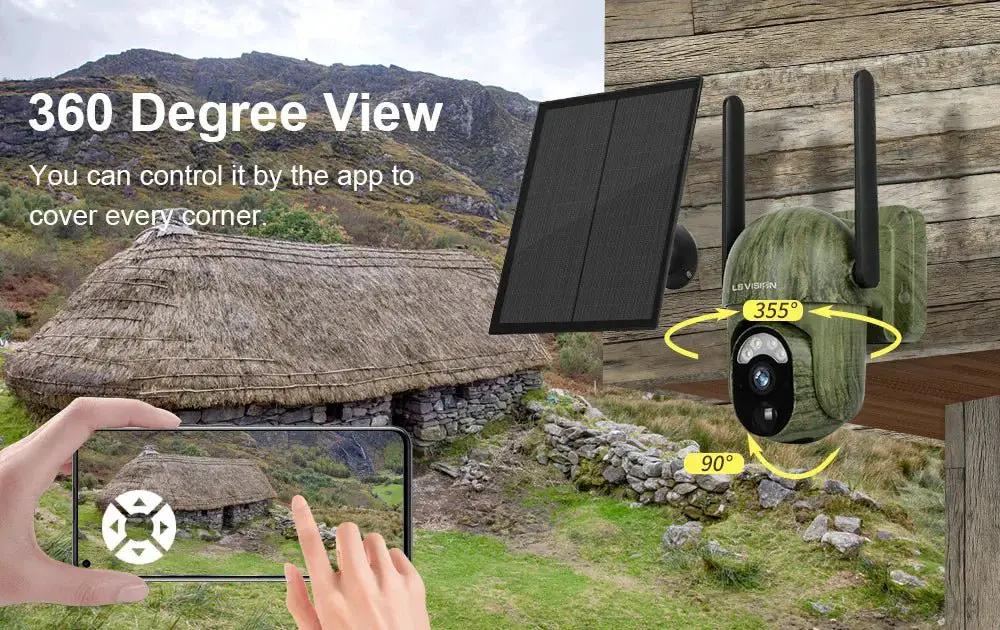 Solar Security Master LS Vision 4MP Wireless Outdoor Camera IP66 Waterproof 4G - stepyours.com
