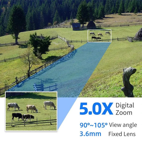 Hiseeu 4K 8MP Smart Wifi PTZ Camera With 5x Zoom AI Human Detection ONVIF - stepyours.com