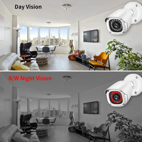 Gadinan 5MP AHD Outdoor Bullet Camera With Wired Coax HD Night Vision - stepyours.com