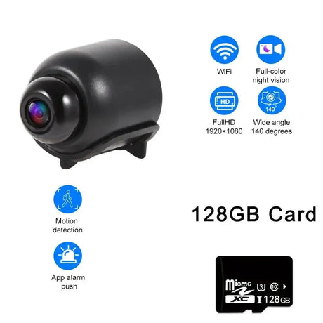FHD 1080P Mini WiFi Security Camera For Baby Monitoring