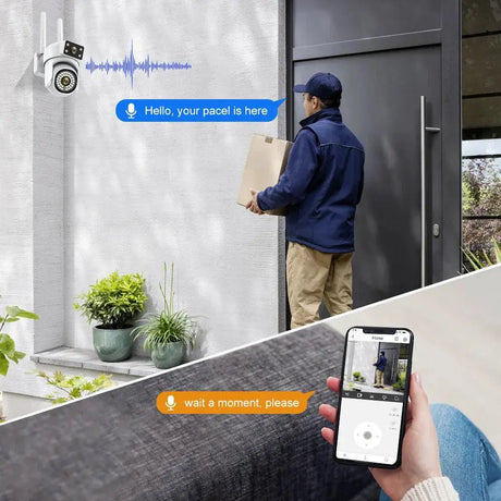 8MP Outdoor WiFi Camera With AI Smart Tracking System
