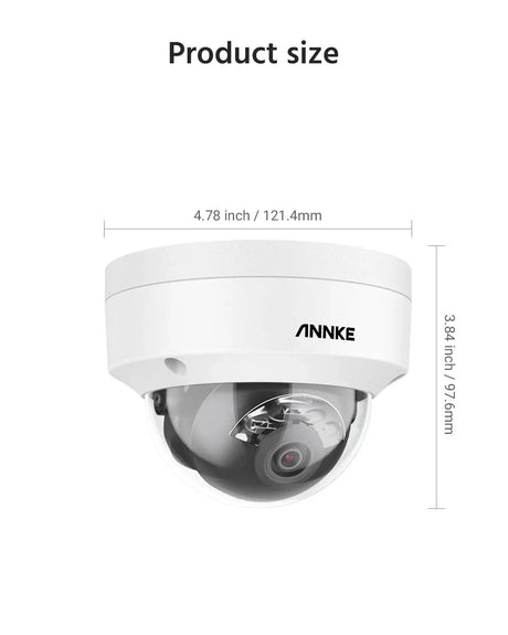 ANNKE 12MP Outdoor Dual Light PoE Security Camera IP67 Night Vision C1200 - stepyours.com