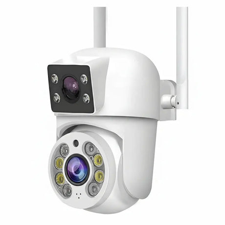 Tuya 8MP WiFi IP Camera PTZ Dual Lens Dual Screen Color Night Vision AI Alerts - stepyours.com
