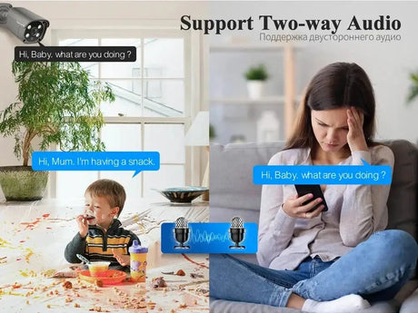 Techage AI PoE 4K Outdoor Security Camera With Two Way Audio For NVR - stepyours.com